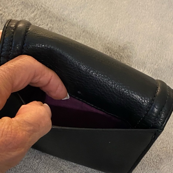 Vintage black leather coach wallet - Picture 8 of 16